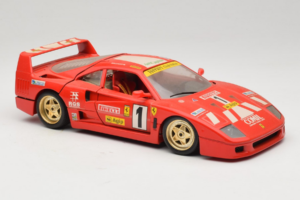 Ferrari F40 Evoluzione #1 Pirelli Rød 1992 Bburago 1:18 3042-P1 Metal — billede 6 af 8