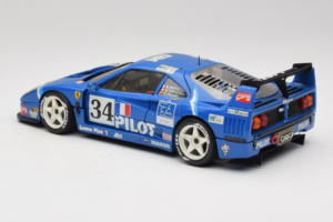 Ferrari F40 Evoluzione #34 Blå Custom 1987 Bburago 1:18 3032-C1 Metal — billede 7 af 8
