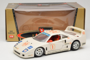 Ferrari F40 #1 Expert Hvid 1987 Bburago 1:18 3332-W2 Metal — billede 8 af 8