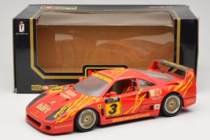 Ferrari F40 #3 F. Kroymans Ferrari Imports Kroymans BBS Wheels Rød 1987 Bburago 1:18 3032-H1 Metal — billede 8 af 8