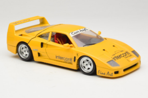 Ferrari F40 Interconti Car HiFi Gul Bburago 1:18 3032-I1 Metal — billede 6 af 8