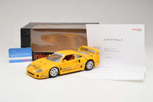 Ferrari F40 Interconti Car HiFi Gul Bburago 1:18 3032-I1 Metal — billede 8 af 8