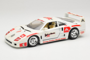 Ferrari F40 Kart-o-Mania Hvid Bburago 1:18 3332-W3 Metal