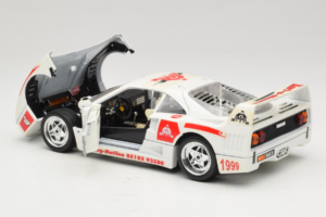 Ferrari F40 Kart-o-Mania Hvid Bburago 1:18 3332-W3 Metal — billede 5 af 8