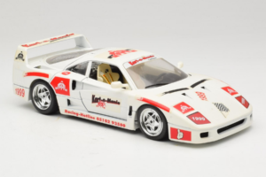 Ferrari F40 Kart-o-Mania Hvid Bburago 1:18 3332-W3 Metal — billede 6 af 8