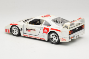 Ferrari F40 Kart-o-Mania Hvid Bburago 1:18 3332-W3 Metal — billede 7 af 8