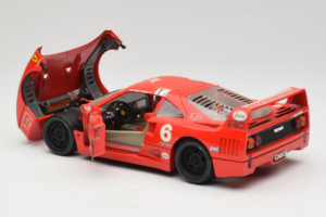 Ferrari F40 #6 V. Colombo L'Indipendente Rød 1987 Bburago 1:18 3032-L1 Metal — billede 5 af 8