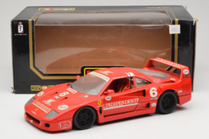 Ferrari F40 #6 V. Colombo L'Indipendente Rød 1987 Bburago 1:18 3032-L1 Metal — billede 8 af 8