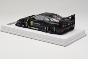 Ferrari F40 LB Works Monster Energy Matt Black BBA 1:18 REMC026 Resin — billede 5 af 7
