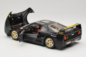 Ferrari F40 Magneti Marelli #3 Sort Bburago 1:18 3022-B1 Metal — billede 5 af 8