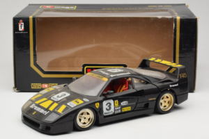 Ferrari F40 Magneti Marelli #3 Sort Bburago 1:18 3022-B1 Metal — billede 8 af 8