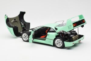 Ferrari F40 Mintgrøn Kyosho 1:18 08416MG Metal — billede 7 af 10
