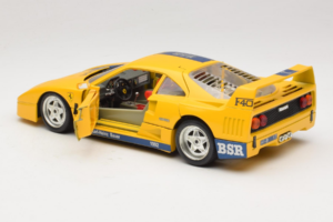 Ferrari F40 #1 Gul Bauer Begrænset Udgave 100 stk Bburago 1:18 BSR001 Metal — billede 5 af 8