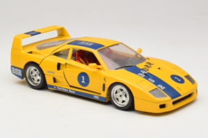 Ferrari F40 #1 Gul Bauer Begrænset Udgave 100 stk Bburago 1:18 BSR001 Metal — billede 6 af 8