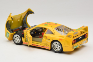 Ferrari F40 Totip Jolly Club #2 Gul Bburago 1:18 3332-Y1 Metal — billede 5 af 8