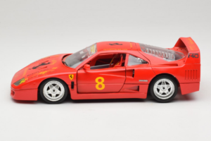 Ferrari F40 #8 Bevro International Rød 1987 Bburago 1:18 3332-P3 Metal — billede 4 af 8