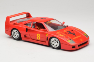 Ferrari F40 #8 Bevro International Rød 1987 Bburago 1:18 3332-P3 Metal — billede 6 af 8