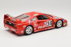 Ferrari F40 LM Pilot #34 Ferte / Thavenin / Palau 24 Hours of Le Mans 1995 Rød Bburago 1:18 3032-P3 Metal — billede 3 af 8