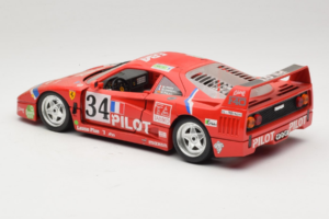 Ferrari F40 LM Pilot #34 Ferte / Thavenin / Palau 24 Hours of Le Mans 1995 Rød Bburago 1:18 3032-P3 Metal — billede 7 af 8