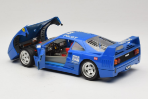 Ferrari F40 Pilot #56 Blå Bburago 1:18 3332-BL1 Metal — billede 5 af 8