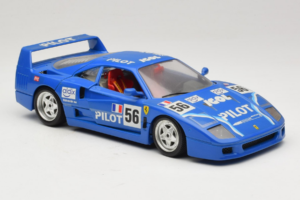 Ferrari F40 Pilot #56 Blå Bburago 1:18 3332-BL1 Metal — billede 6 af 8