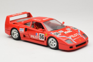 Ferrari F40 #56 Pilot Rød 1987 Bburago 1:18 3332-P2 Metal — billede 6 af 8