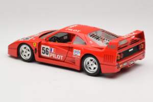 Ferrari F40 #56 Pilot Rød 1987 Bburago 1:18 3332-P2 Metal — billede 7 af 8