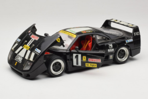 Ferrari F40 Pirelli Agip #1 Sort Bburago 1:18 3332-B1 Metal — billede 2 af 8