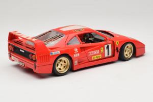 Ferrari F40 Pirelli Agip #1 Ferrari Club Italia Rød Bburago 1:18 3032-P2 Metal — billede 3 af 8
