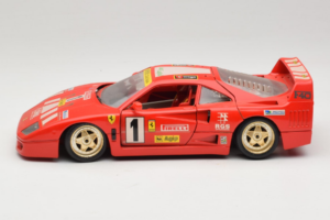 Ferrari F40 Pirelli Agip #1 Ferrari Club Italia Rød Bburago 1:18 3032-P2 Metal — billede 4 af 8