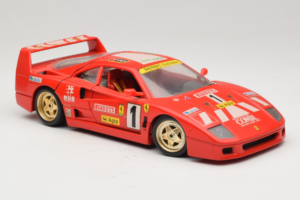 Ferrari F40 Pirelli Agip #1 Ferrari Club Italia Rød Bburago 1:18 3032-P2 Metal — billede 6 af 8