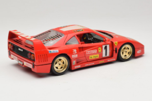 Ferrari F40 Evoluzione #1 Pirelli Agip Rød med Gyldne Hjul 1992 Bburago 1:18 3042-P2 Metal — billede 3 af 8