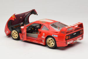 Ferrari F40 Evoluzione #1 Pirelli Agip Rød med Gyldne Hjul 1992 Bburago 1:18 3042-P2 Metal — billede 5 af 8