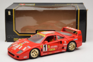 Ferrari F40 Evoluzione #1 Pirelli Agip Rød med Gyldne Hjul 1992 Bburago 1:18 3042-P2 Metal — billede 8 af 8