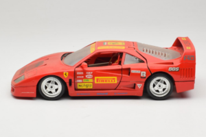 Ferrari F40 Pirelli BBS Rød Bburago 1:18 3032-P4 Metal — billede 4 af 8