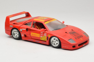 Ferrari F40 Pirelli BBS Rød Bburago 1:18 3032-P4 Metal — billede 6 af 8