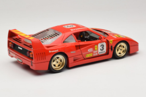 Ferrari F40 #3 Pirelli Rød 1987 Bburago 1:18 3332-P4 Metal — billede 3 af 8