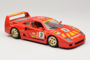 Ferrari F40 #3 Pirelli Rød 1987 Bburago 1:18 3332-P4 Metal — billede 6 af 8