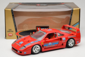Ferrari F40 PPG Auto Refinish Rød Bburago 1:18 3332-P1 Metal — billede 8 af 8