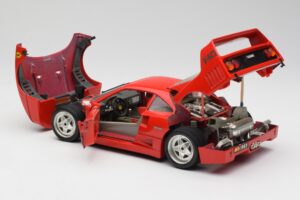Ferrari F40 Rød Bburago 1:18 3032 Metal — billede 5 af 8
