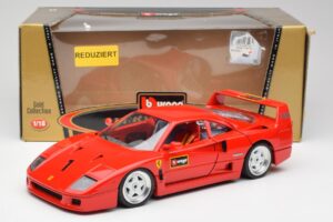 Ferrari F40 Rød Bburago 1:18 3332 Metal — billede 8 af 8