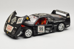 Ferrari F40 Seco #99 Lesseps / Charriol / Balandras Sort Bburago 1:18 3032-B3 Metal — billede 2 af 8