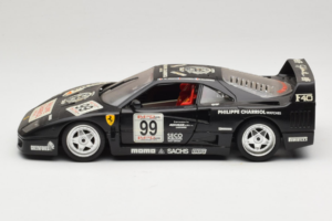 Ferrari F40 Seco #99 Lesseps / Charriol / Balandras Sort Bburago 1:18 3032-B3 Metal — billede 4 af 8