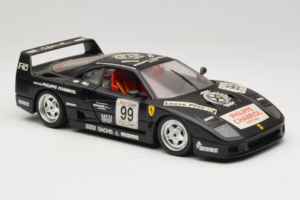 Ferrari F40 Seco #99 Lesseps / Charriol / Balandras Sort Bburago 1:18 3032-B3 Metal — billede 6 af 8