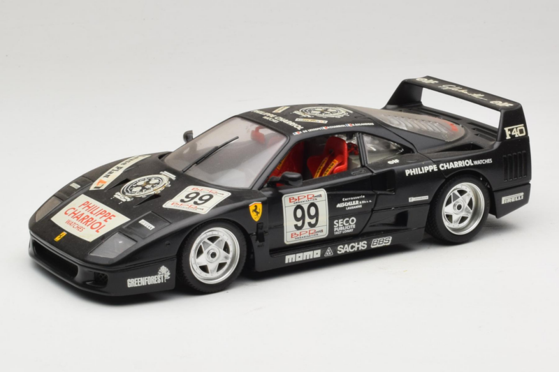 Ferrari F40 Seco #99 Lesseps / Charriol / Balandras Sort Bburago 1:18 3032-B3 Metal