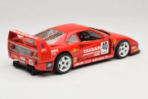 Ferrari F40 #40 T. Ohta / A. Reid Taisan Rød 1987 Bburago 1:18 3022-T1 Metal — billede 3 af 8