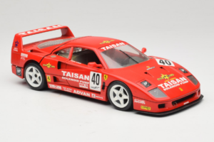 Ferrari F40 #40 T. Ohta / A. Reid Taisan Rød 1987 Bburago 1:18 3022-T1 Metal — billede 6 af 8