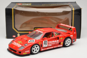 Ferrari F40 #40 T. Ohta / A. Reid Taisan Rød 1987 Bburago 1:18 3022-T1 Metal — billede 8 af 8