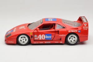 Ferrari F40 #40 the0123 Rød 1987 Bburago 1:18 3332-P5 Metal — billede 4 af 8