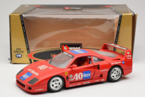 Ferrari F40 #40 the0123 Rød 1987 Bburago 1:18 3332-P5 Metal — billede 8 af 8